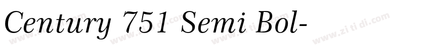 Century 751 Semi Bol字体转换 Century 751 Semi Bol字体转换